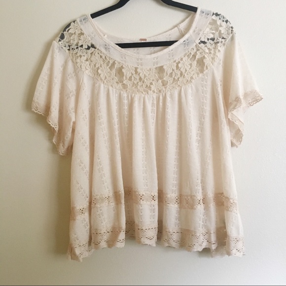 Free people papyrus dandelion babydoll swing top - Picture 2 of 7